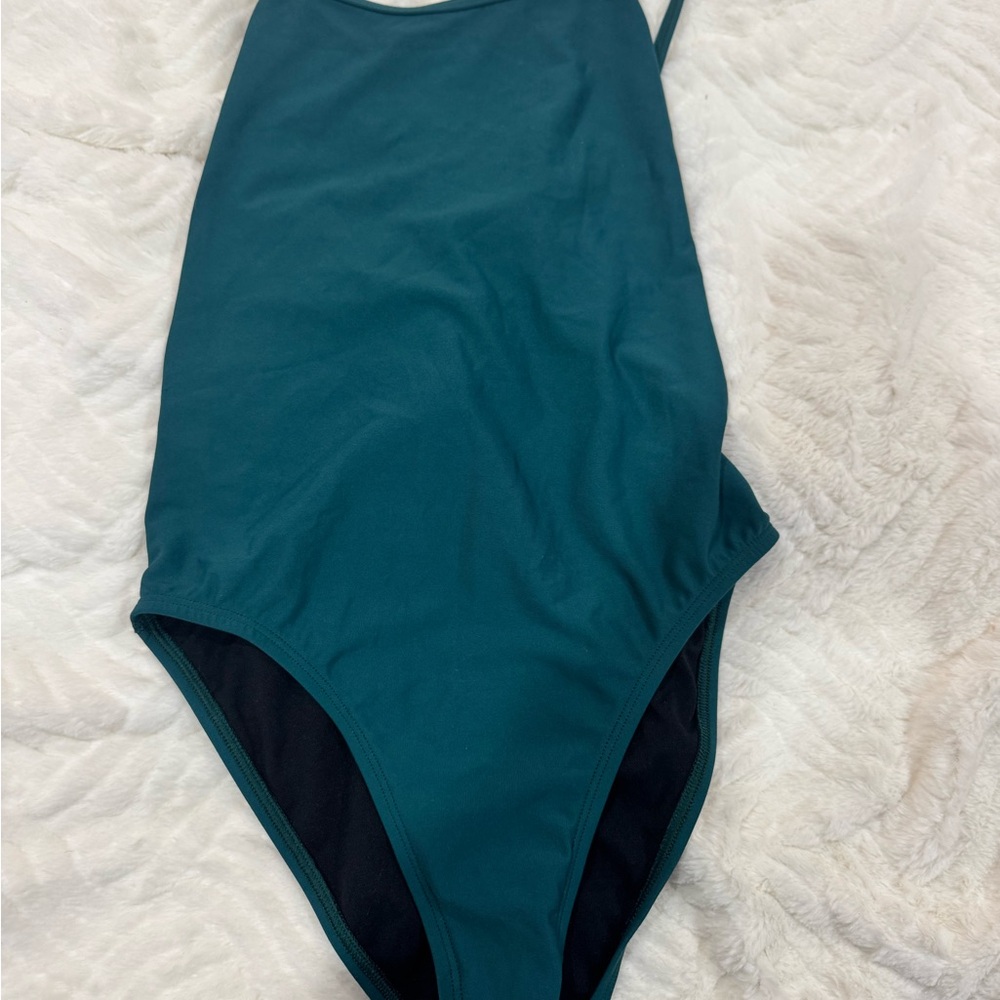 Jolyn Clothing Teal One-Piece Swimsuit - size 32